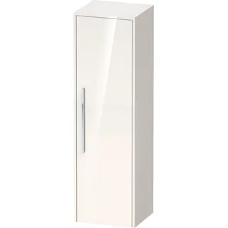 Duravit D-Code Halbhochschrank, eine Tür mit Anschlag rechts, 400x360x1320mm, mit Griff, DC1338R10220000, Farbe: Korpus Weiß Hochglanz, Griff Chrom Hochglanz