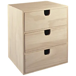 Rayher Holz Komödchen 21,5 x 14,5 x 16 cm 3-tlg.
