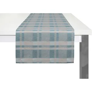 Tischläufer WIRTH "LAUFENBERG" Gr. 1, blau, B:40cm L:150cm, Baumwolle, Polyester, Tischdecken, Tischläufer
