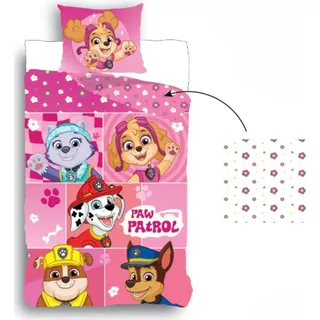 Paw Patrol Bettbezug - 135 x 200 CM - Rosa