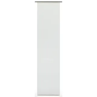 GARDINIA Flächenvorhang Stoff waschbar 123 Uni weiß 60 x 245 cm