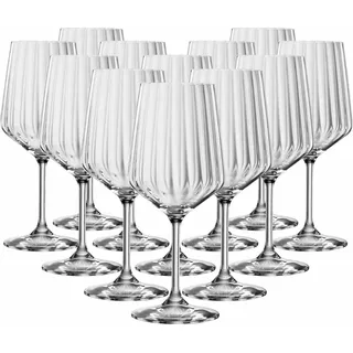 Spiegelau Lifestyle Rotweingläser 630 ml 12er Set - Transparent