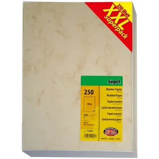 Sigel Marmor-Papier XXL Superpack A4 90 g/m2 250 Blatt (T1081)