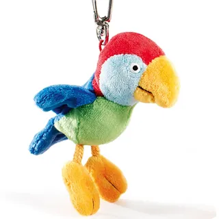 Schaffer Plüsch Anhänger Papagei Calypso Flügel dunkelblau ca. 11 cm