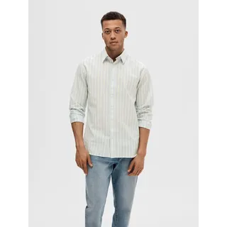 SELECTED HOMME Leinenhemd »NEW-LINEN SHIRT«, unifarben SELECTED HOMME cashmere blue XXL