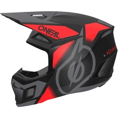 Bild 3SRS Vision Motocross Helm, schwarz-grau-rot, Größe 2XL