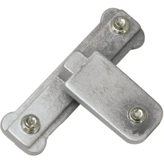 GARDINIA Innenlaufgarnitur Kreuz Adapter 1-läufig Ø 16 mm 240 cm Grau