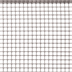 TENAX Schutznetz aus Kunststoff Quadra 10 Silber 0,50x5 m, Vielzwecknetz mit quadratischen Maschen um Balkone, Umzäunungen und Geländer zu schützen
