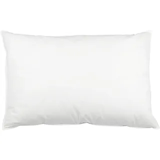 ZOLLNER Kopfkissen - Füllung aus 100% Federn - Bezug aus hochwertiger Baumwolle - Made in Germany – waschbar bis 60°C - 60x80 cm - Hotelqualität - Oeko Tex® Zertifiziert