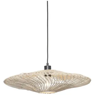 Good & Mojo Hängeleuchte , Weiß , Naturmaterialien , Holz , rund , 14 cm , LED-Leuchtmittel austauschbar , Lampen & Leuchten, Innenbeleuchtung, Hängeleuchten, Pendelleuchten