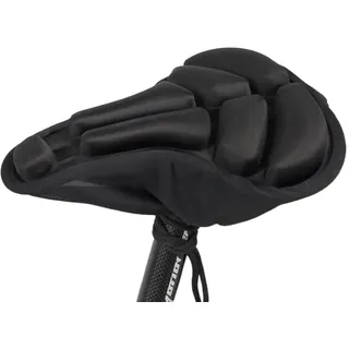 Generisch Aufblasbares Fahrrad-Sitzkissen, 44 x 44 cm, Nylon, Schwarz, Luftkonvektionstechnologie (Small)