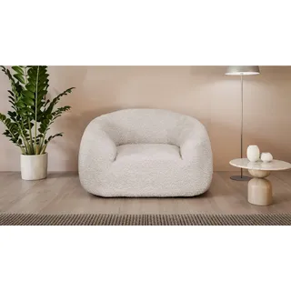 LeGer Home by Lena Gercke Relaxsessel YANI Polyester 127 x 76 x 96 cm Beige mit Wellenunterfederung