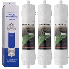 Magic Water Filter WSF-100 | 3er Pack - Wasserfilter mit Schraubverschluß für Samsung Kühlschränke - externer Side-by-Side Kühlschrank Filter WSF100