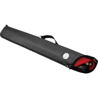 Casemaster Billiard/Pool Cue Soft Vinyl Case, Holds 1 Complete 2-Piece Cue (1 Butt/1 Shaft), Black