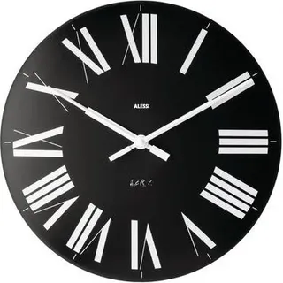 Alessi "Firenze" Wall Clock (Art.-Nr. 12 B, EAN 8003299360468) - Schwarz