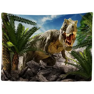 Ulticool - Wandteppich Tapestry Dekoration Wohnung - Dinosaurier T-Rex Tiere - 200 x 150 cm groß - Wandtuch Wandbehänge - Accessoires für Schlafzimmer Wohnzimmer Kinderzimmer