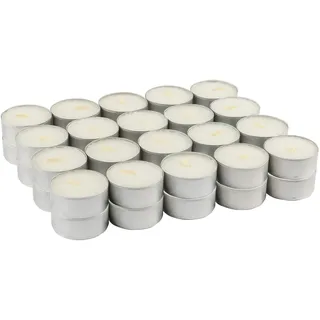 40 Stück Duftkerzen Teelichter Kokosnuss Duft, Weiss Duftteelichter Kokosnuss