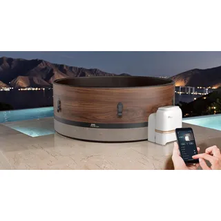 MSpa Whirlpool DUET ECO - neu 2026 - UVCPlus / WiFi / App / XXL 6 Pers. - Indoor Outdoor Whirlpool Spa - winterfest - DWF Technologie - 173 cm