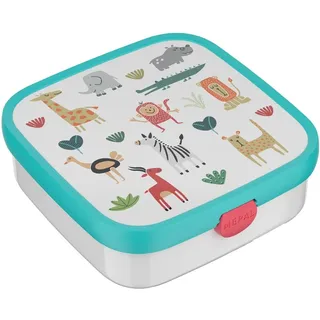 Mepal - Bento Lunchbox Groß Campus - BPA-freie, stoßfeste Lunchbox für Kinder mit 2 auslaufsicheren Bento Fächern - Mikrowellengeeignet - 2x 200 + 1250 ml - Animal Friends