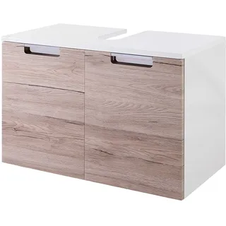 Schildmeyer Waschbeckenunterschrank 2 Auszüge 65 x 46,5 x 35 cm Weiß