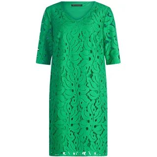 Spitzenkleid BETTY BARCLAY "Spitzenkleid mit V-Ausschnitt", Damen, Gr. 40, EURO, grün (kelly grün), Obermaterial: 69% Baumwolle CO. 21% Polyamid PA. 10% Viskose CV., Kleider Spitzenkleid