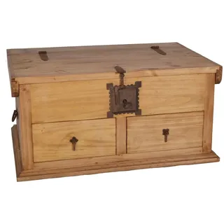 Mexico Couchtisch / Truhe Massivholz Pinie  Mexiko Möbel Mexikanisch