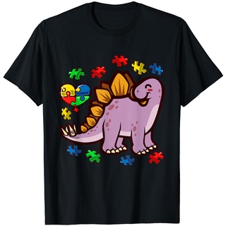 Autismus-Bewusstsein, Stegosaurus Dinosaurier Puzzle Herz T-Shirt