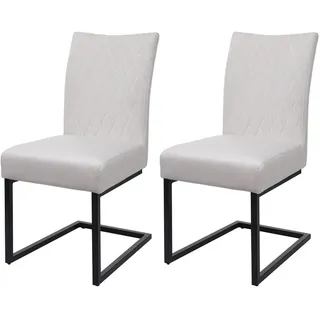 MCW Freischwinger Cremeweiß , Weiß , Textil , 44x96x48 cm , Büromöbel, Bürostühle, Besucherstühle