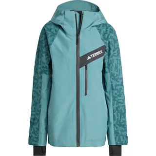 adidas Terrex Damen Techrock Hybrid Primeknit Climaproof Jacke (Größe S, gruen)