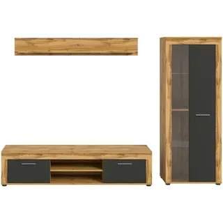 Mid.you Wohnwand , 235x159x35 cm , Wohnzimmer, Wohnwände, Komplette Wohnwände