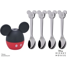 Bild von Mickey Mouse Salzstreuer Kinder Löffel-Set, 4-tlg. 12.9639.6040 Küchenutensilien-Set Schwarz, Rot
