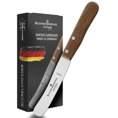 Schwertkrone Buckelsmesser Brotzeitmesser Frühstücksmesser aus Solingen Made in Germany Buche (1 Stück)