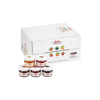 d’arbo Naturrein Erdbeere, Aprikose, Himbeere, Kirsche, Schwarze Johannisbeere Konfitüre, 60 St.
