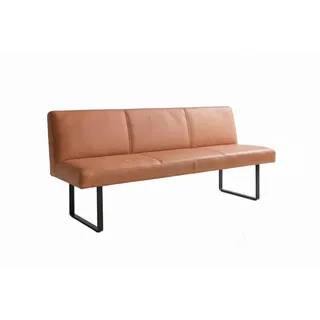 Kawola Esszimmerbank Eleen Braun Leder , Rechteckig , 243x85x69 cm , Esszimmer, Bänke, Sitzbänke