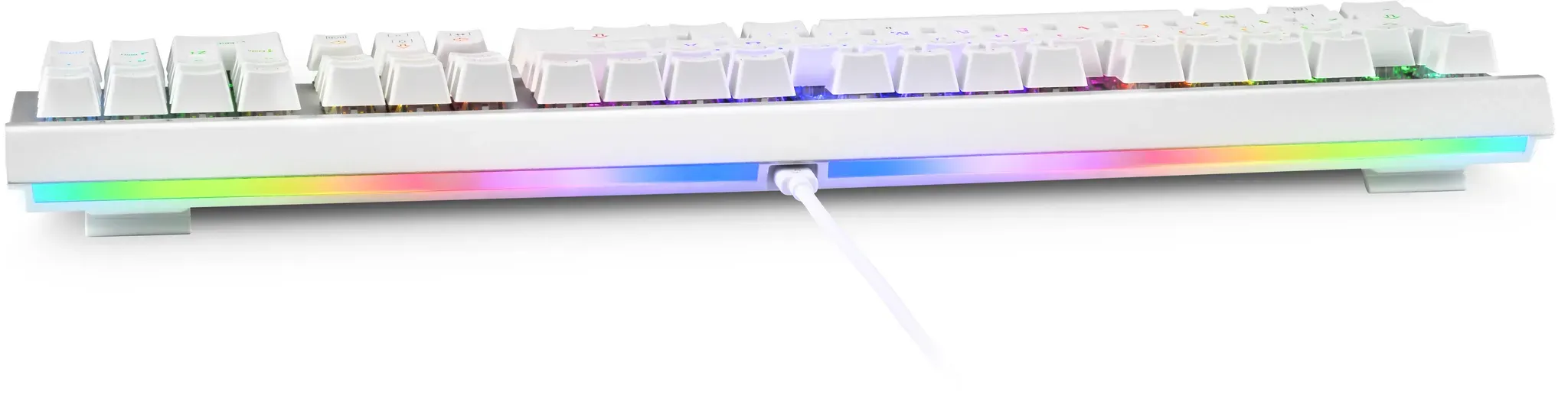 Bild von Skiller SGK40 White, LEDs RGB, Huano RED, USB, DE (100008559)