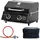 Platinum Compact Tischgrill Dark + Gasdruckminderer und Abdeckhaube