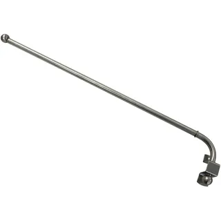 GARDINIA Schwenkstange Ø 12 mm Ausziehbar, Wandabstand 1,5 cm, Länge 55-85 cm, Edelstahl-Optik, 10012260, 85 x 55 x 0.021 cm