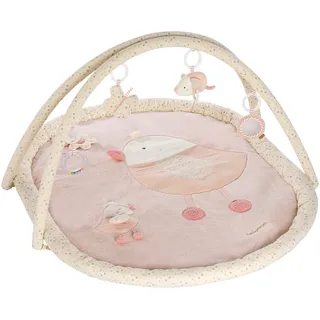 Fehn 3-D-Activity-Decke Vogel – Spielbogen mit 5 abnehmbaren Spielzeugen für Babys Spiel & Spaß im Liegen, Sitzen & beim Krabbeln, für Babys und Kleinkinder ab 0+ Monaten