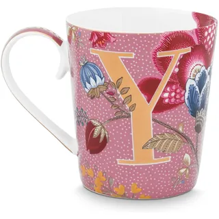 Pip Studio Floral Fantasy Alphabet Becher pink Y 0,35 l