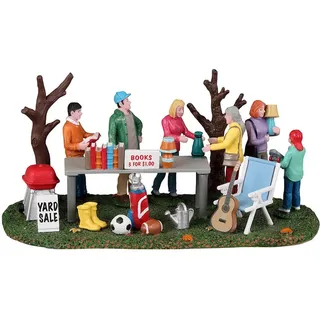 Lemax 33618 Harvest Crossing Accessory: Neighborhood Yard Sale