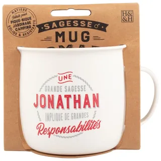 Mug Nomade - Personalisierte Tee- und Kaffeetasse Jonathan – Geschenk für Herren