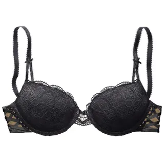 LASCANA Push-up-BH »Nikoletta« mit aufregender Schnürung an den Seiten, sexy Dessous, Reizwäsche, schwarz,