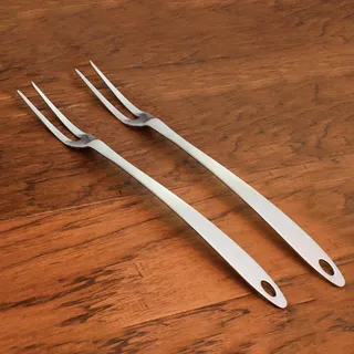 IMEEA Fleischgabeln Set Grillgabeln Edelstahl Grillgabel Bratengabel Wurstgabeln Küchen Zubehör 33.5cm Spülmaschinenfestes (2 Stück)