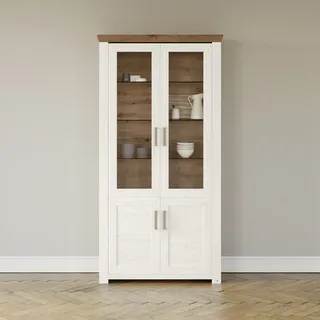 Set One by Musterring Standvitrine »York« Typ 17, mit zwei Glastüren, in 3 Farbvarianten, Höhe 207 cm,