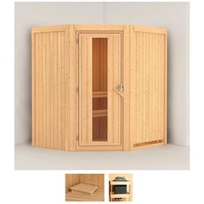 Bild Sauna »Tomke«, (Set), ohne Ofen beige