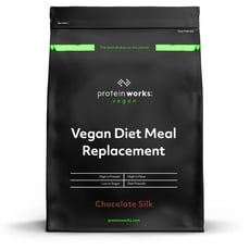 Protein Works Vegan Diät Mahlzeitenersatz | Chocolate Silk | 100% pflanzlich | Erschwinglich, gesund und schnell | Mahlzeitersatz-Shake| 2kg