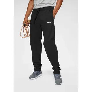 Jogginghose BRUNO BANANI "Loose Fit", Herren, Gr. M (48/50), N-Gr, schwarz, Obermaterial: 60% Baumwolle, 40% Polyester, unifarben, bequem lang, Hosen Jogginghose, Topseller