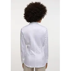 Bild von Satin Shirt Bluse in weiß unifarben, weiß, 42