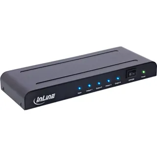 InLine HDMI Splitter/Verteiler, 4-Fach, 4K2K@60Hz kompatibel