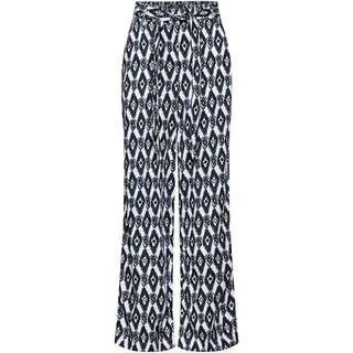 CECIL Damen B377518 Hose mit Print, Vanilla White, S / 30L